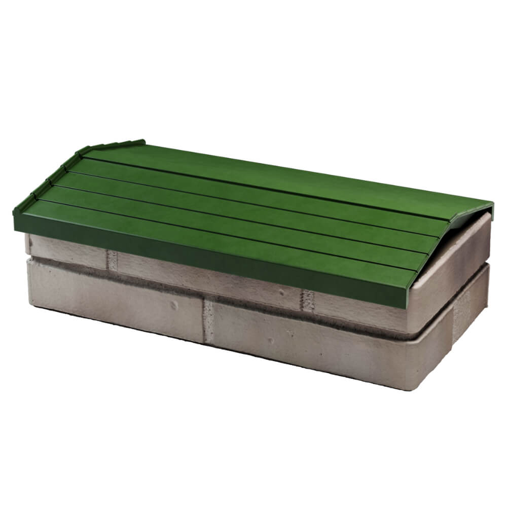 Парапет Zking Бона ХайТек Зеленый с посадкой на 1 кирпич (200/225/255мм) в Воронеже фото