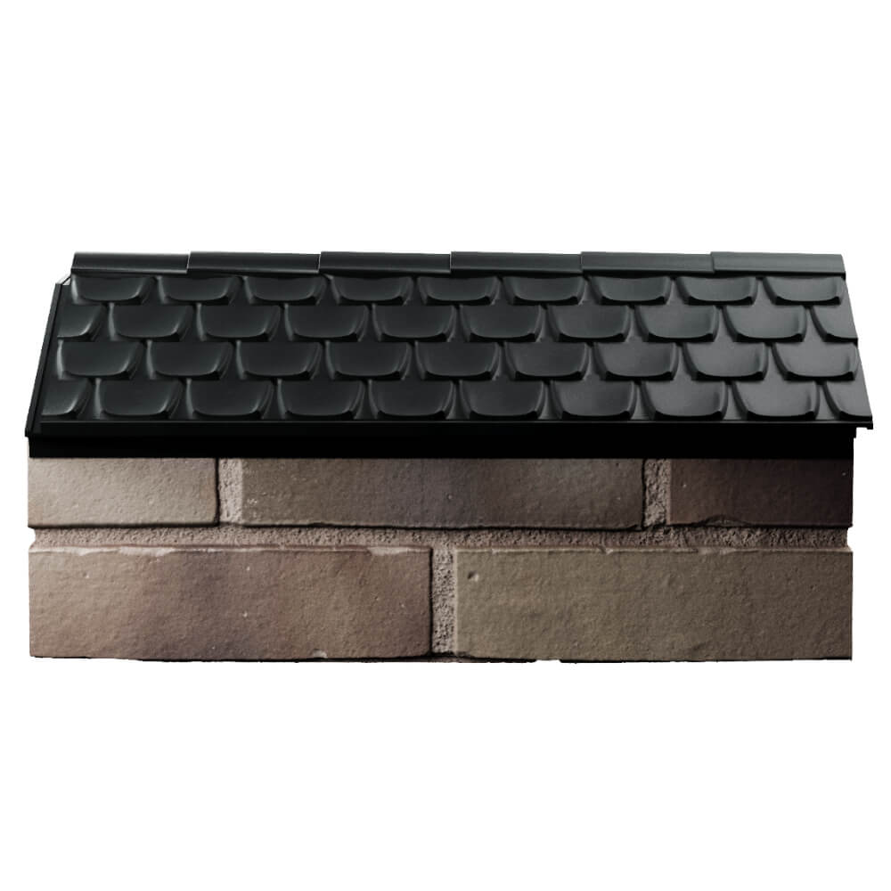 Парапет Zking Эльбрус Черный с посадкой на 1 кирпич (255мм) в Воронеже фото