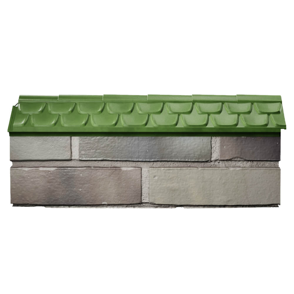 Парапет Zking Эльбрус Зеленый с посадкой на 0.5 кирпича (130мм) в Воронеже фото