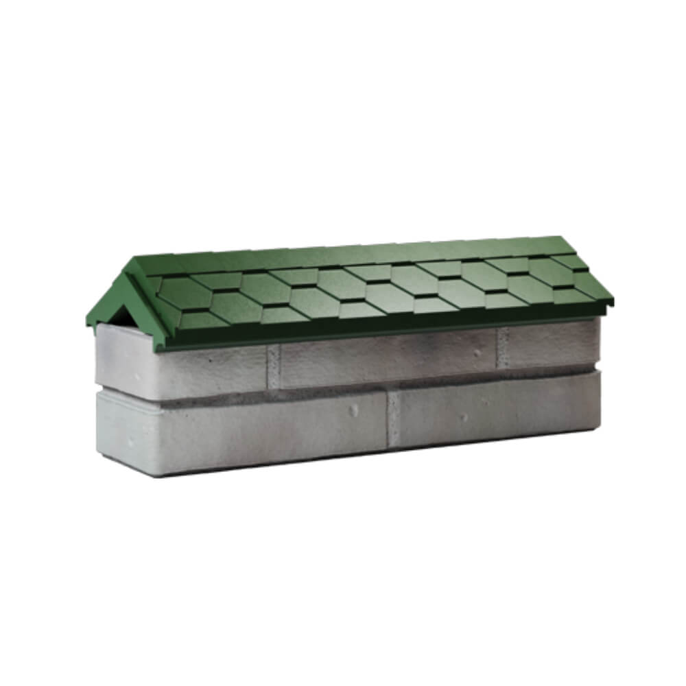 Парапет Zking Эверест Зеленый с посадкой на 0.5 кирпича (130мм) Воронеж фото