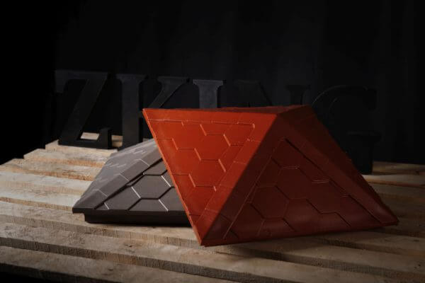 Колпак Zking Эверест Красный на столб 1.5х1.5 кирпича (390х390мм) в Воронеже фото