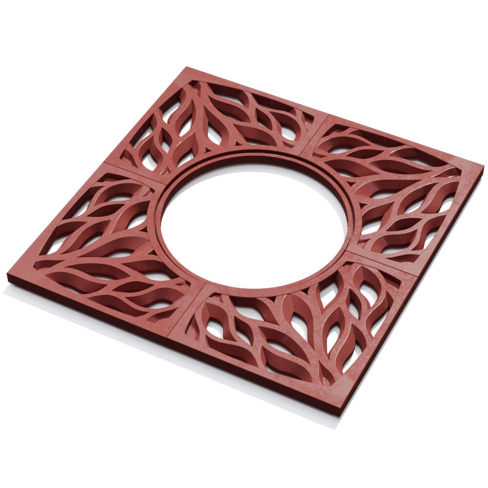 Приствольная решетка для дерева ZKING CRUST 1.2х1.2м Красная в Воронеже фото