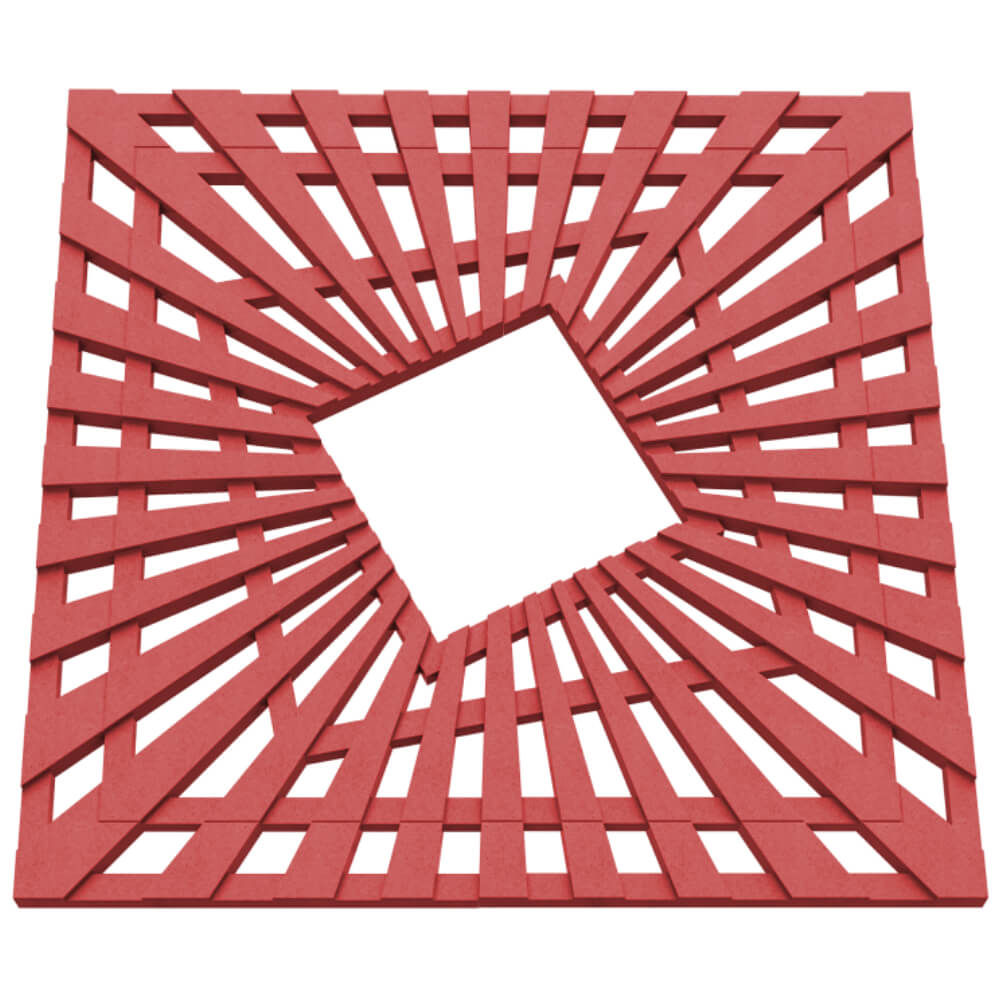 Приствольная решетка для дерева ZKING ATMOSPHERE 1.2х1.2м Красная в Воронеже фото