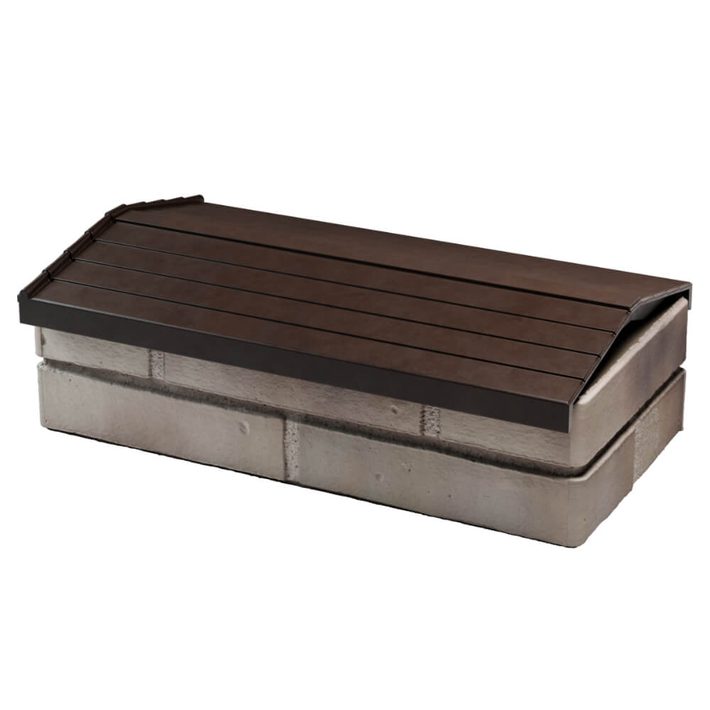 Парапет Zking Бона ХайТек Коричневый с посадкой на 1 кирпич (200/225/255мм) в Воронеже фото