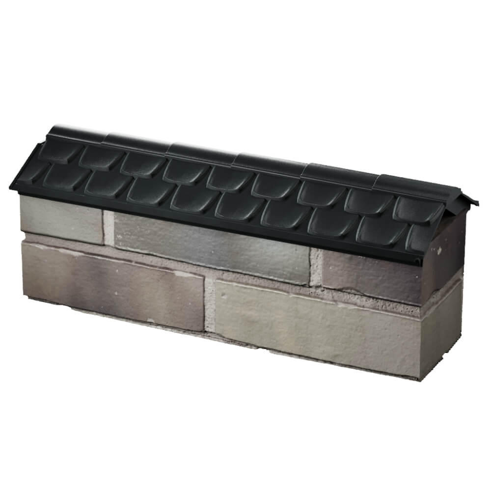 Парапет Zking Эльбрус Черный с посадкой на 0.5 кирпича (130мм) в Воронеже фото