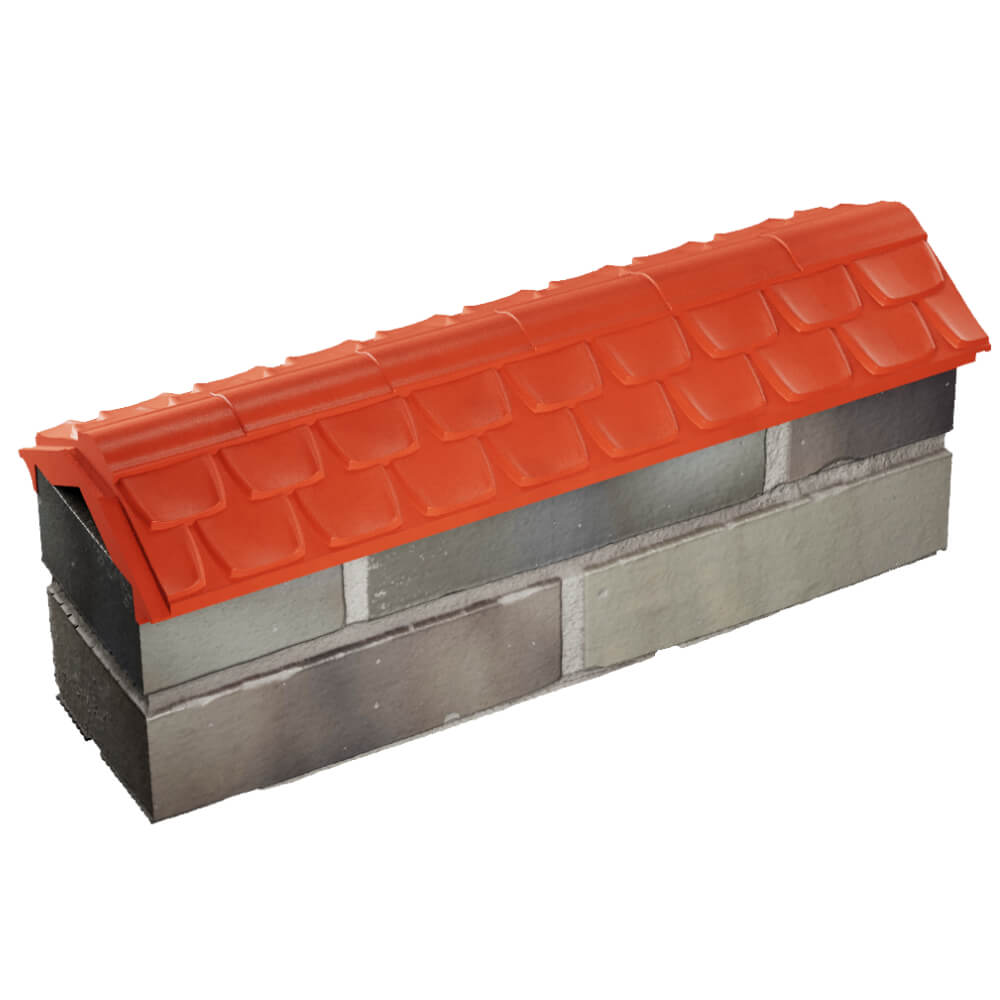 Парапет Zking Эльбрус Красный с посадкой на 0.5 кирпича (130мм) в Воронеже фото