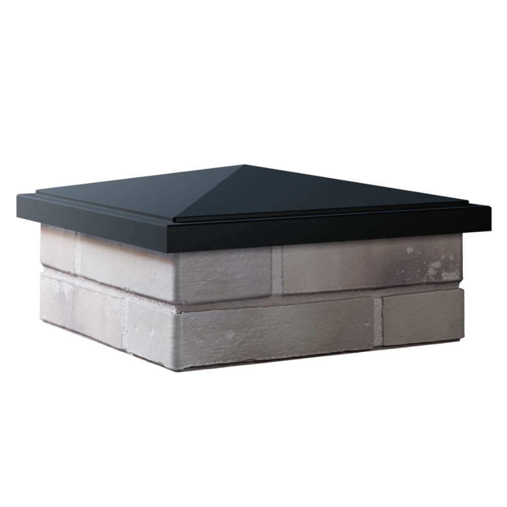 Колпак Zking БонаМоно Черный на столб 1.5х1.5 кирпича (385х385, 400х400мм) в Воронеже фото