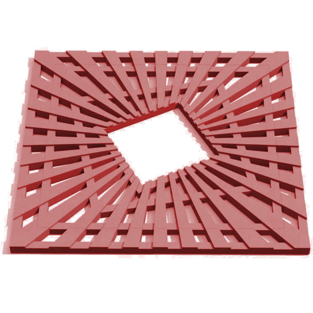 Приствольная решетка для дерева ZKING ATMOSPHERE 1.2х1.2м Красная Воронеж фото