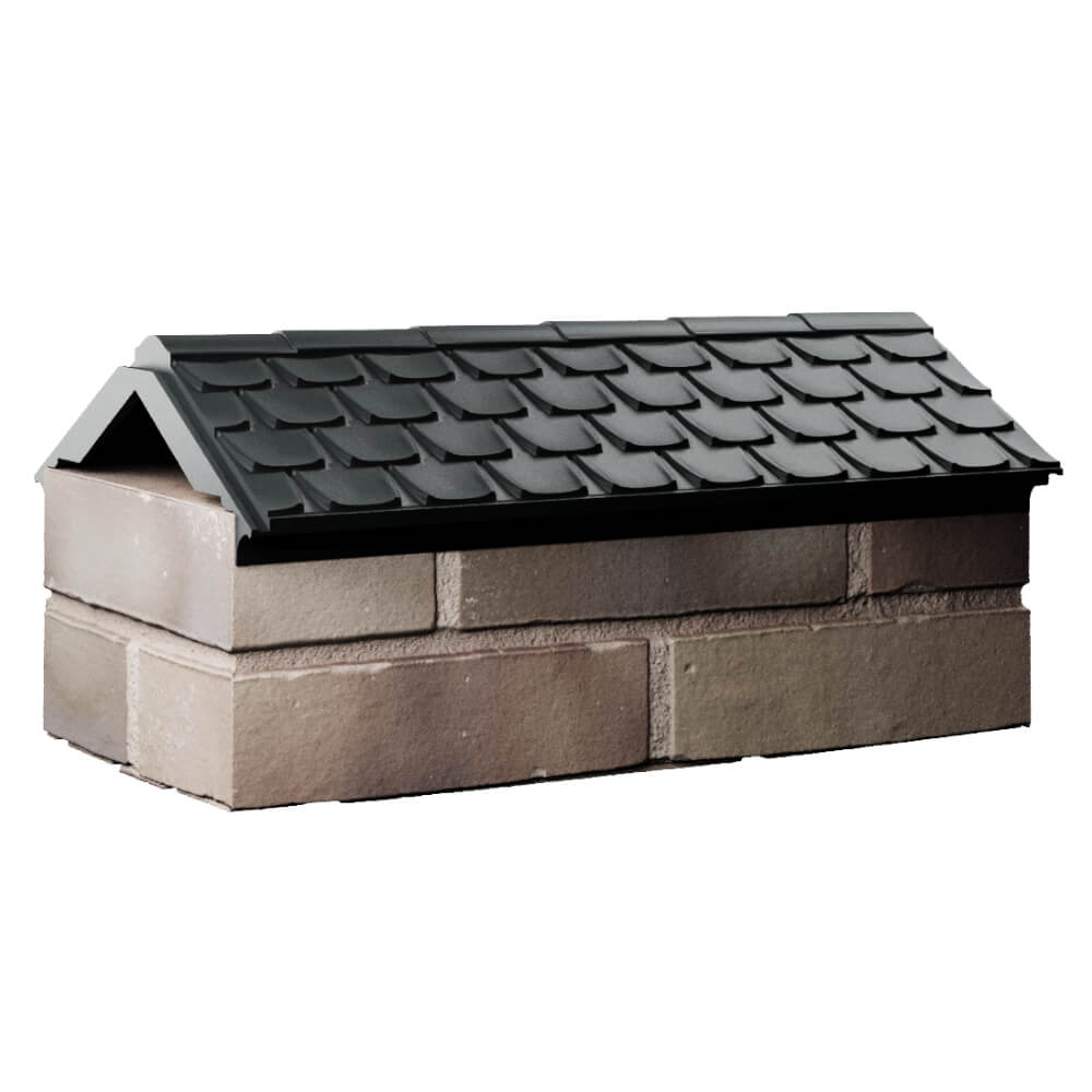 Парапет Zking Эльбрус Черный с посадкой на 1 кирпич (255мм) Воронеж фото