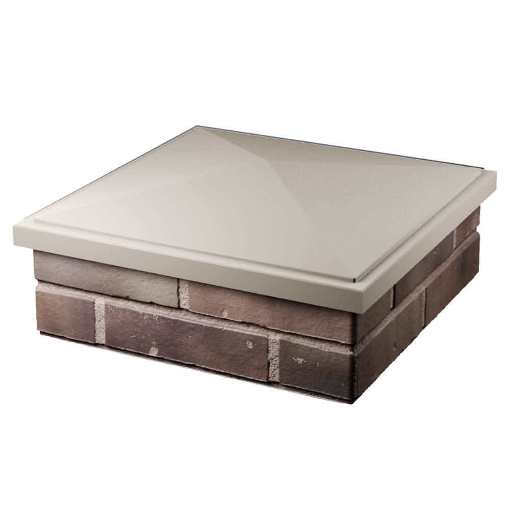 Колпак Zking БонаМоно Бежевый на столб 2х2 кирпича (515х515, 530х530мм) в Воронеже фото