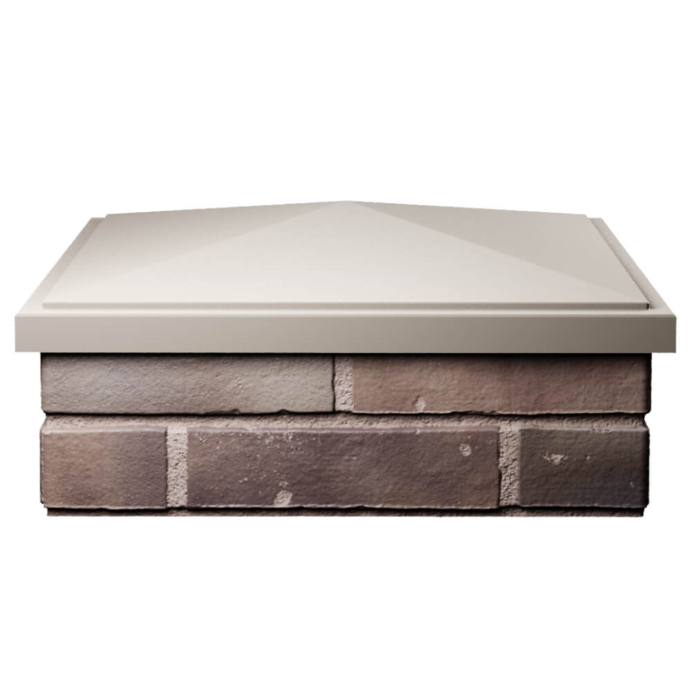 Колпак Zking БонаМоно Бежевый на столб 2х2 кирпича (515х515, 530х530мм) Воронеж фото