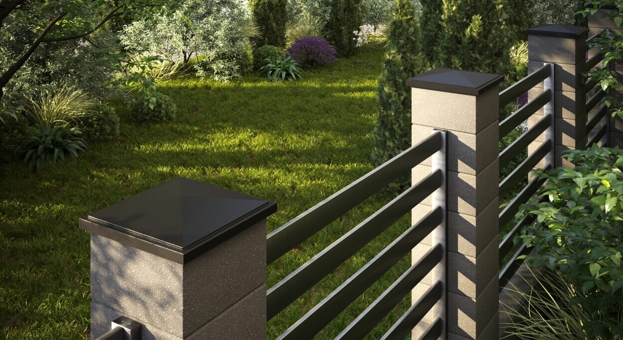 Колпак Zking БонаМоно Коричневый на столб 1.5х1.5 кирпича (385х385, 400х400мм) в Воронеже фото