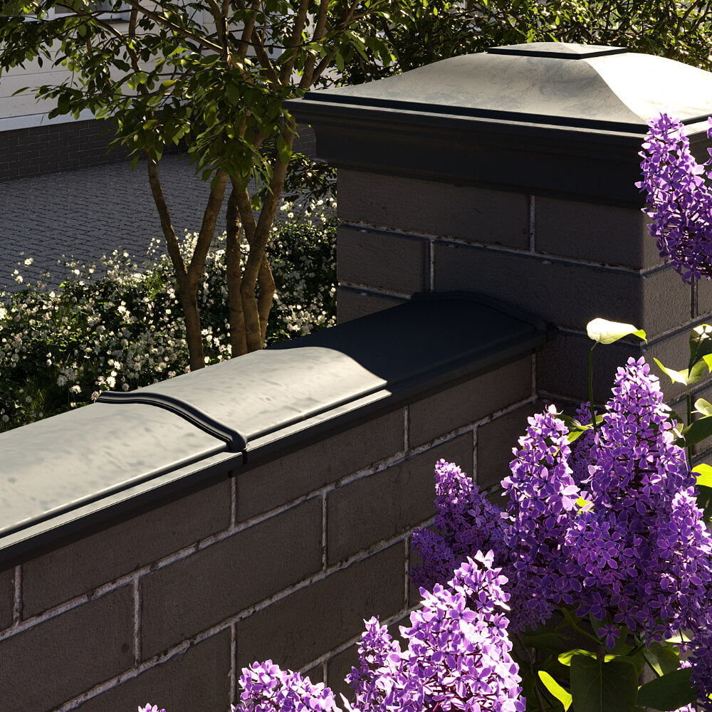 Парапет Zking Монблан Черный посадка на 0.5 кирпича (130мм) в Воронеже фото