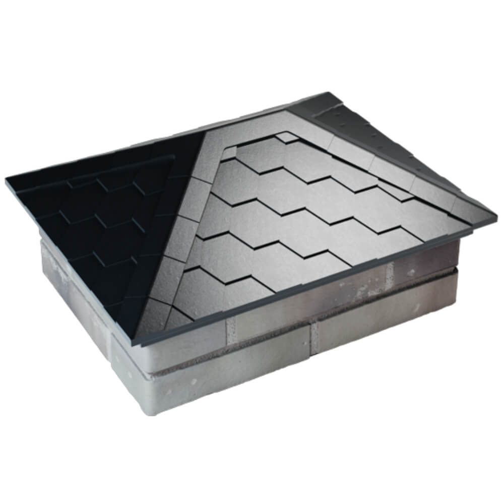 Колпак Zking Эверест Черный на столб 2х1.5 кирпича (520х390мм) Воронеж фото