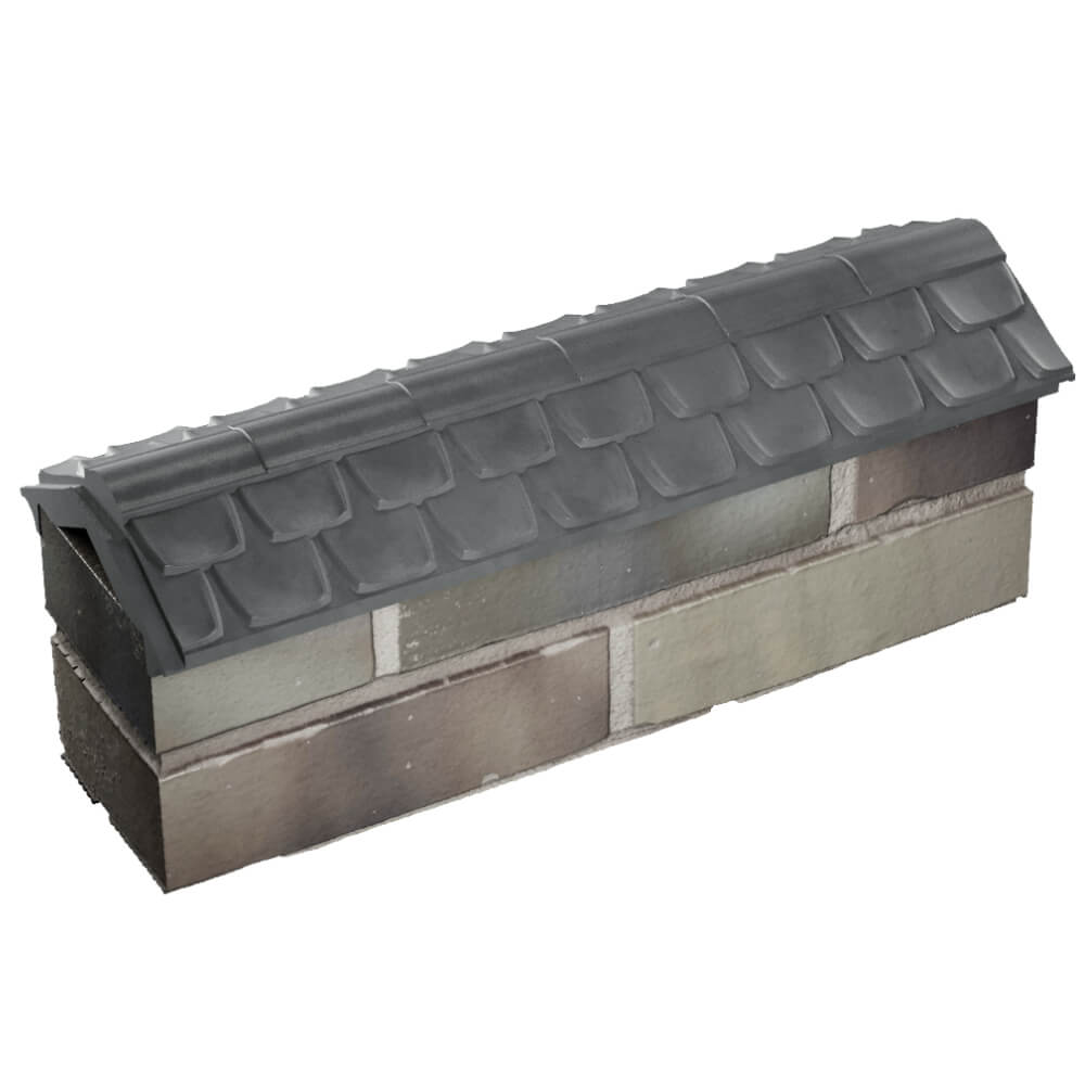 Парапет Zking Эльбрус Серый с посадкой на 0.5 кирпича (130мм) в Воронеже фото