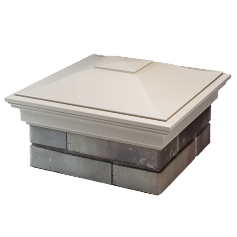 Колпак Zking Монблан Бежевый на столб 1.5х1.5 кирпича (385х385мм) в Воронеже фото