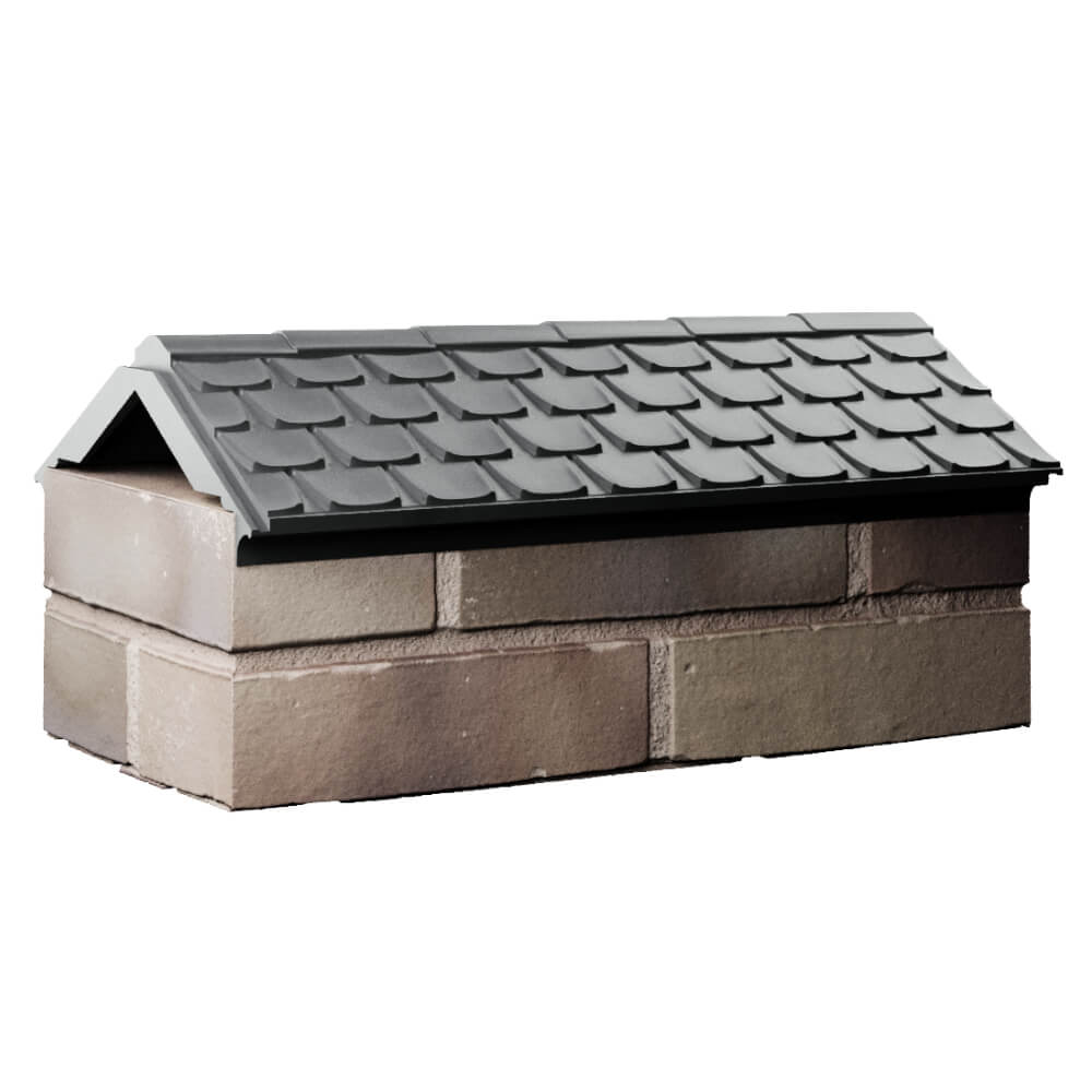 Парапет Zking Эльбрус Серый с посадкой на 1 кирпич (255мм) Воронеж фото