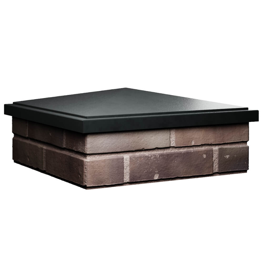 Колпак Zking БонаМоно Черный на столб 2х2 кирпича (515х515, 530х530мм) в Воронеже фото