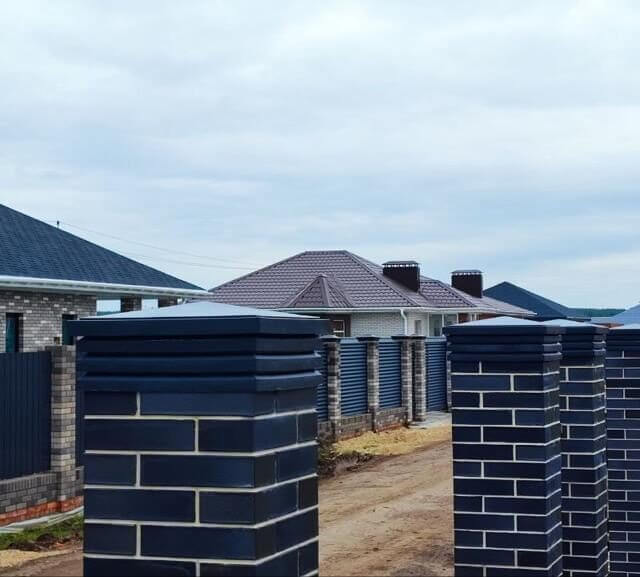 Колпак Zking Бона ХайТек Серый на столб 1.5х1.5 кирпича (385х385мм) в Воронеже фото