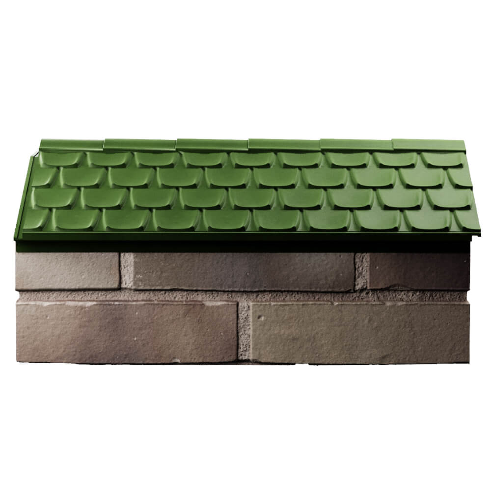 Парапет Zking Эльбрус Зеленый с посадкой на 1 кирпич (255мм) в Воронеже фото