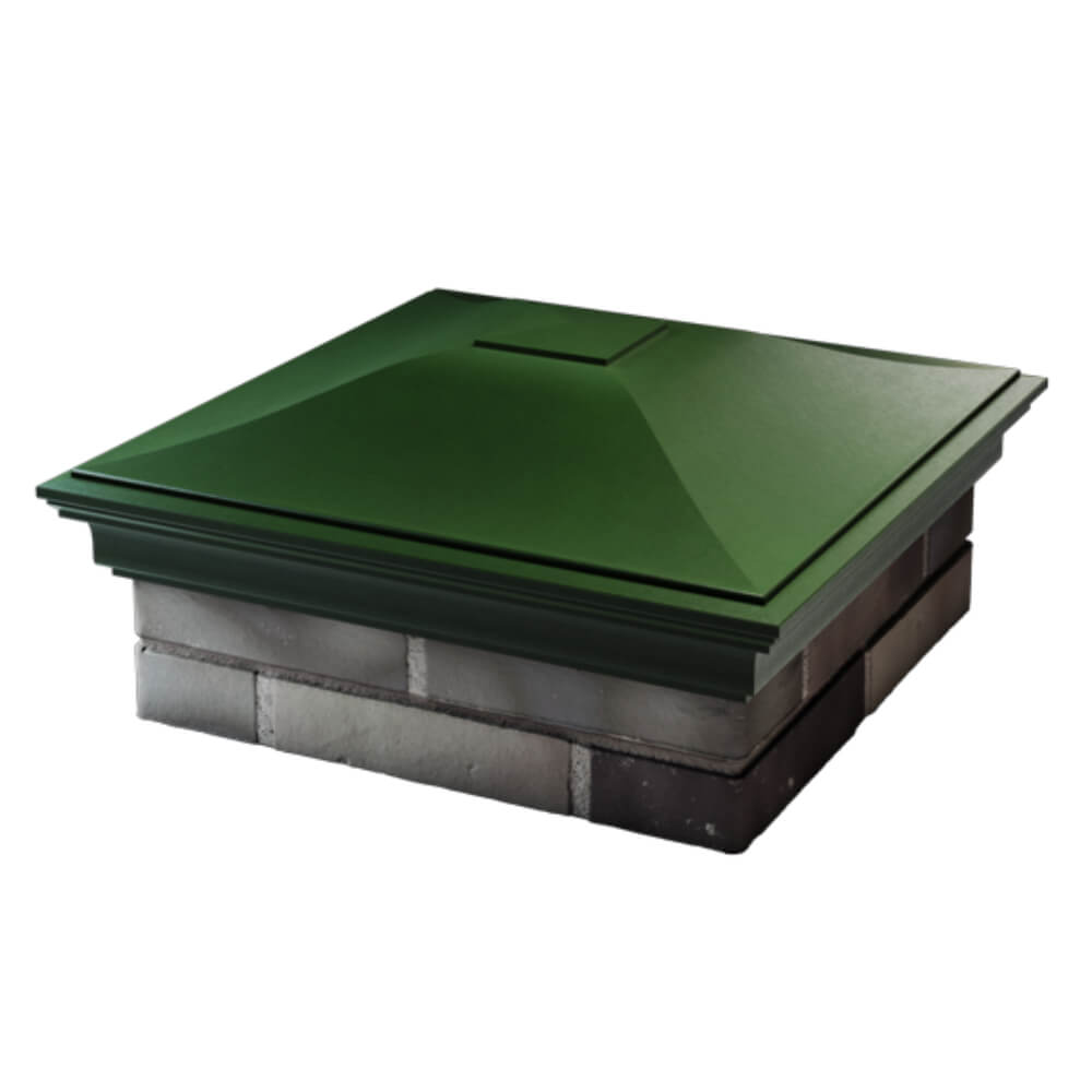 Колпак Zking Монблан Зеленый на столб 2х2 кирпича (515х515мм) в Воронеже фото