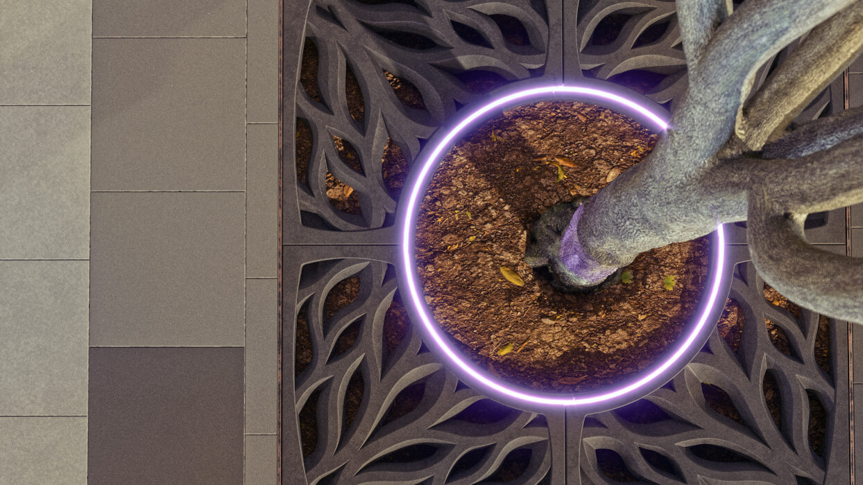 Приствольная решетка для дерева ZKING CRUST 1.2х1.2м Черная в Воронеже фото