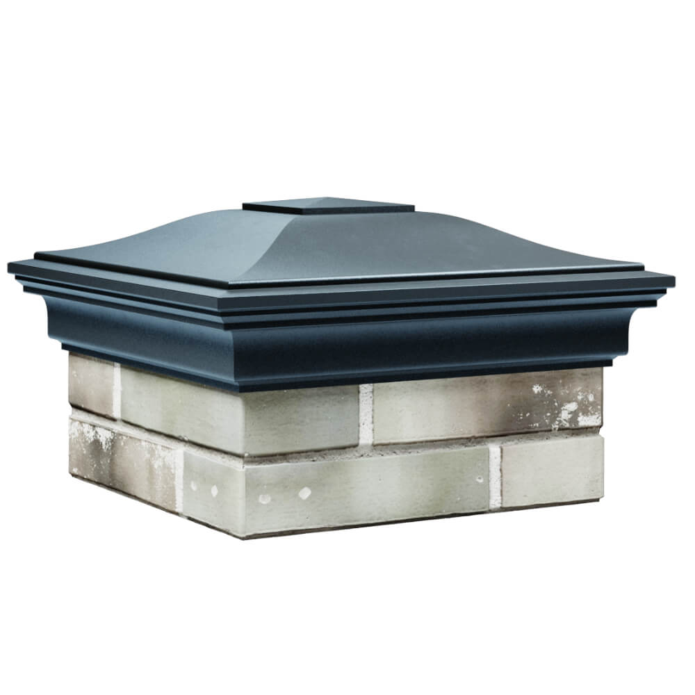 Колпак Zking Монблан Серый на столб 1.5х1.5 кирпича (385х385мм) в Воронеже фото