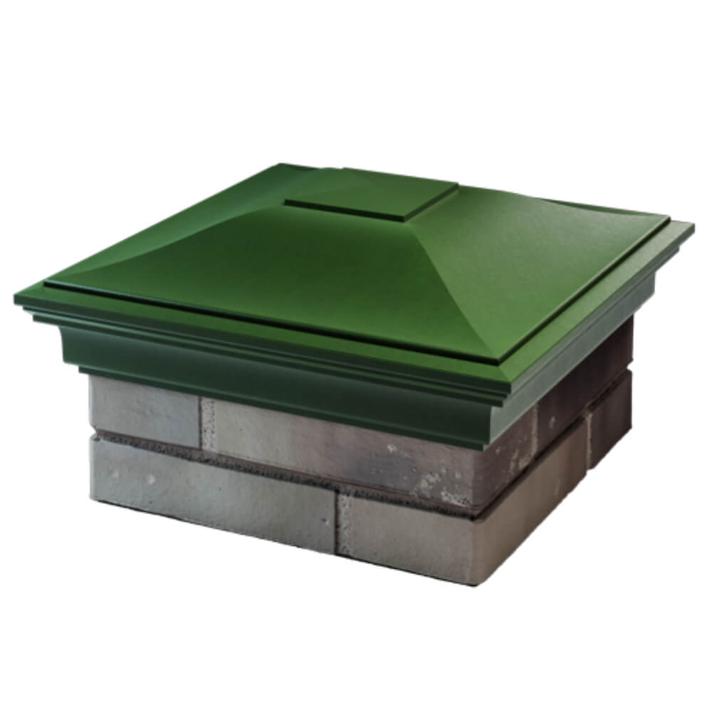 Колпак Zking Монблан Зеленый на столб 1.5х1.5 кирпича (385х385мм) в Воронеже фото