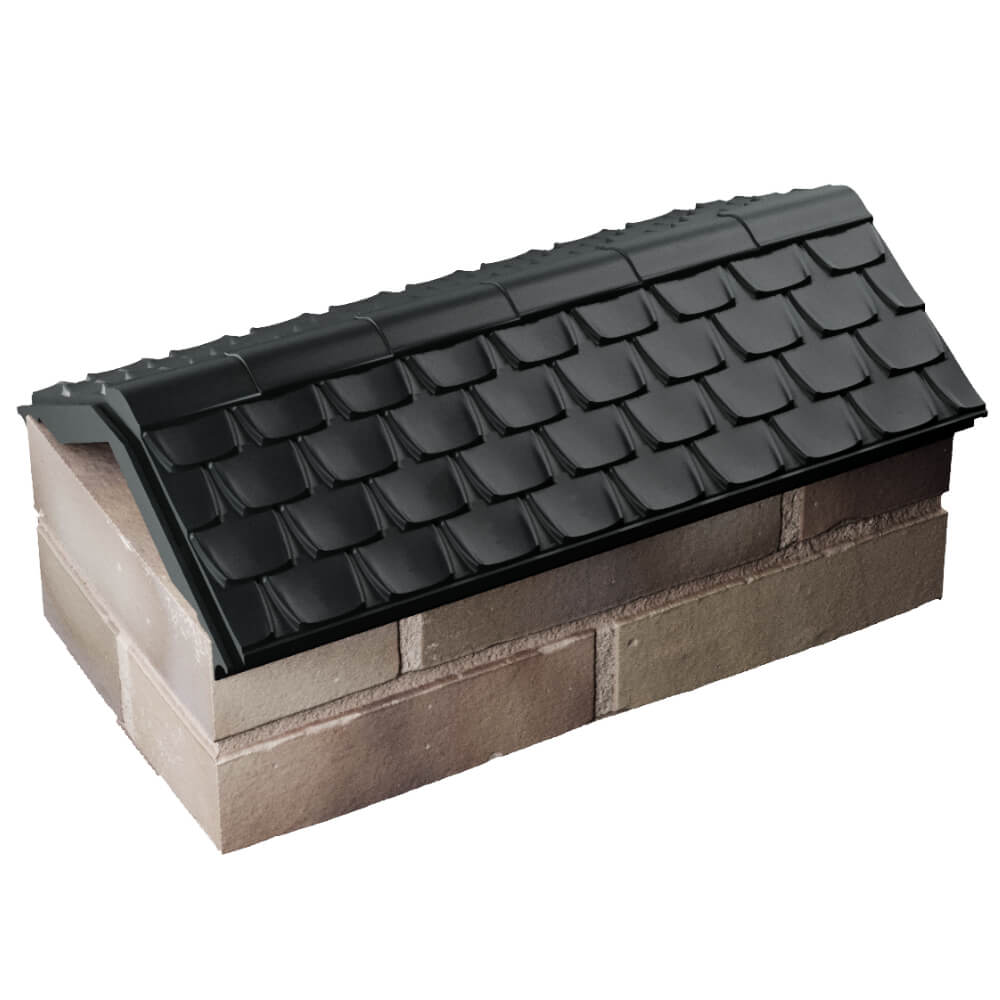 Парапет Zking Эльбрус Черный с посадкой на 1 кирпич (255мм) в Воронеже фото