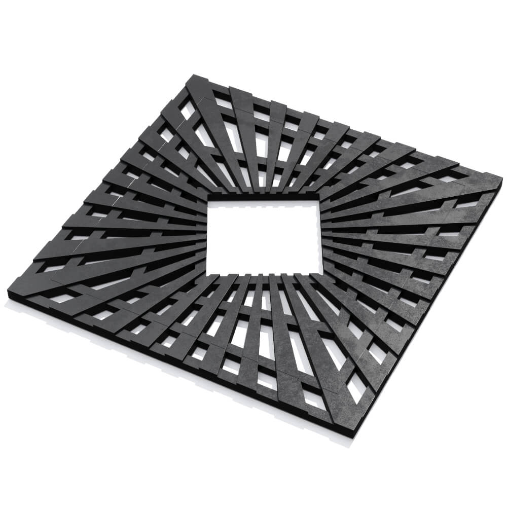 Приствольная решетка для дерева ZKING ATMOSPHERE 1.2х1.2м Черная в Воронеже фото