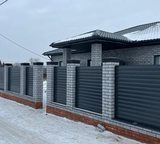 Колпак Zking Бона ХайТек Серый на столб 1.5х1.5 кирпича (385х385мм) в Воронеже фото