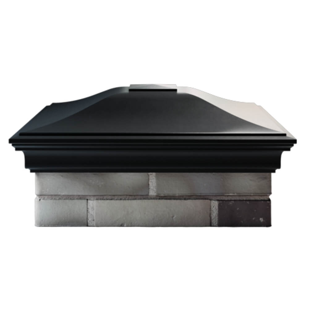 Колпак Zking Монблан Черный на столб 2х2 кирпича (515х515мм) в Воронеже фото