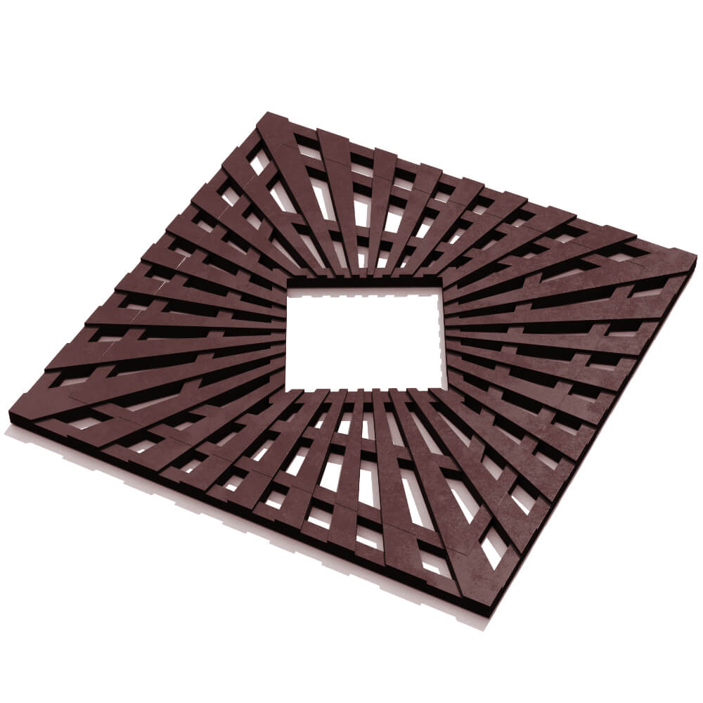 Приствольная решетка для дерева ZKING ATMOSPHERE 1.2х1.2м Коричневая в Воронеже фото