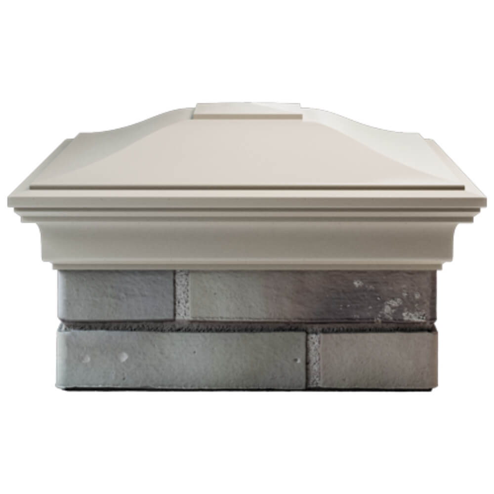 Колпак Zking Монблан Бежевый на столб 1.5х1.5 кирпича (385х385мм) Воронеж фото