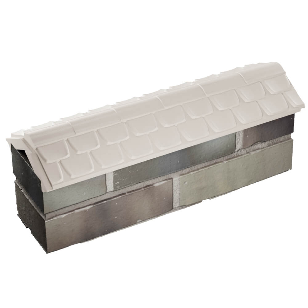 Парапет Zking Эльбрус Бежевый с посадкой на 0.5 кирпича (130мм) в Воронеже фото