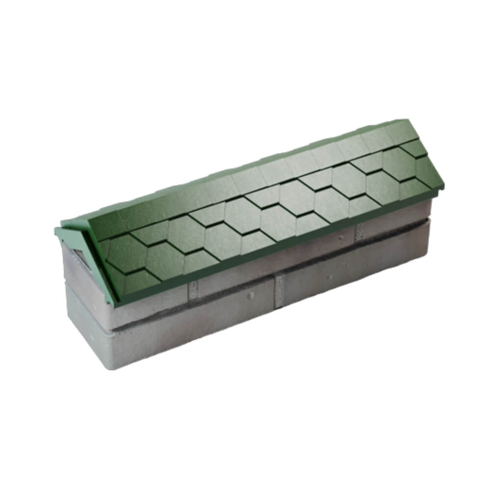 Парапет Zking Эверест Зеленый с посадкой на 0.5 кирпича (130мм) в Воронеже фото