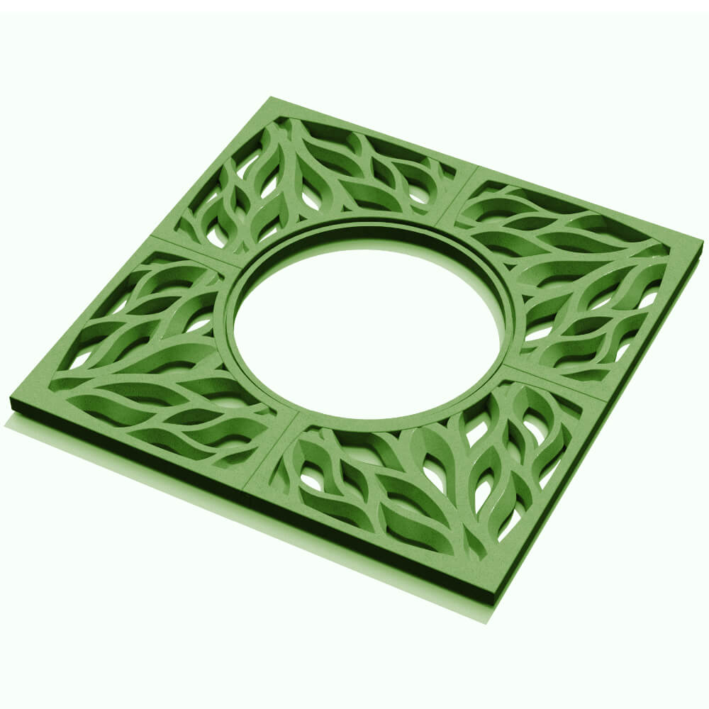 Приствольная решетка для дерева ZKING CRUST 1.2х1.2м Зеленая в Воронеже фото