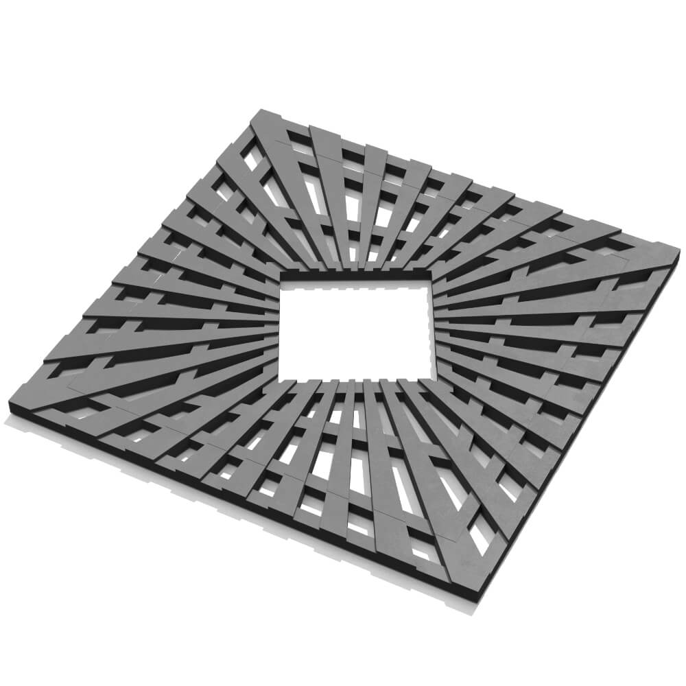 Приствольная решетка для дерева ZKING ATMOSPHERE 1.2х1.2м Серая в Воронеже фото