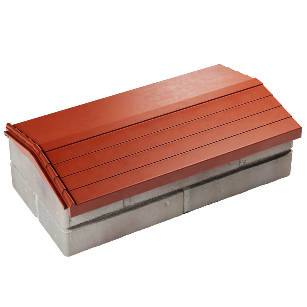 Парапет Zking Бона ХайТек Красный с посадкой на 1 кирпич (200/225/255мм) в Воронеже фото