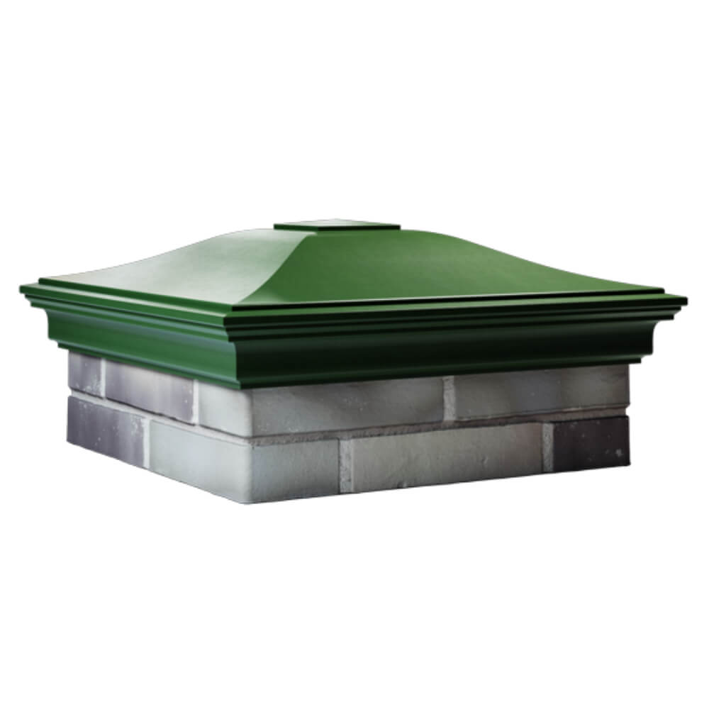 Колпак Zking Монблан Зеленый на столб 2х2 кирпича (515х515мм) в Воронеже фото