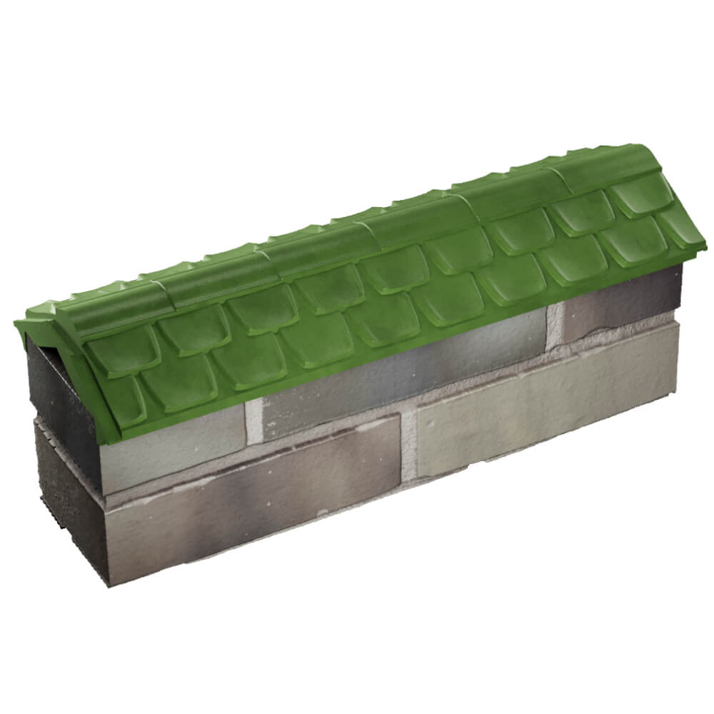 Парапет Zking Эльбрус Зеленый с посадкой на 0.5 кирпича (130мм) в Воронеже фото